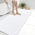 Arotive Bathroom Rugs 44" x 24", Ultra Soft Absorbent Chenille Bath Rugs, Non-Slip Rubber Backing, Machine Washable Bath Mats for Bathroom Floor, Tub and Shower, Home Decor Accessories, White