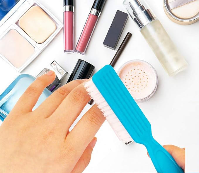 6 Pack Handle Grip Nail Cleaning Brush, Fingernail Brush Cleaner Scrub Brush Kit for Toes Shower and Women & Men & Pets (Color a)