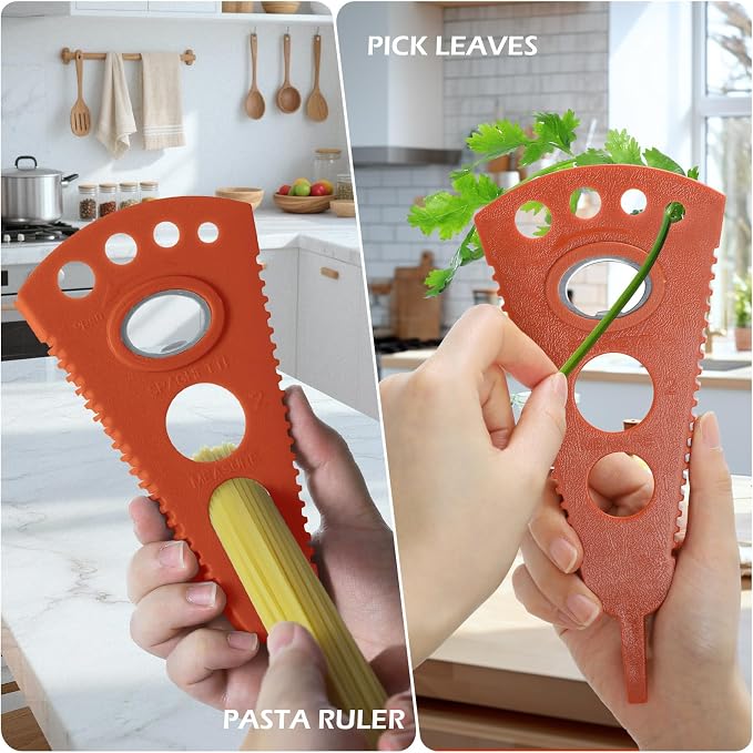 GeeRic Father's Day Jar Opener for Weak Hands & Seniors, Multi-Functional Bottle Opener Tool for Lids, Tabs, Caps, Pull Rings, 5-in-1 Can Opener Dark Red