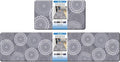 LuxStep Kitchen Mat Cushioned Rugs Anti-Fatigue Mats for Kitchen Floor,Waterproof Non-Slip Mats and Rugs Set for Office,Floor,Laundry 17.3"×30"+17.3"×70",Grey