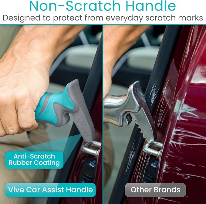 Vive Car Handle Assist for Elderly - Vehicle Support Handle - Standing Mobility Aid Tool for Elderly - Safety Door Handle Autocane (2 Pack)
