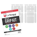 CATTONGUE GRIPS Non-Abrasive Grip Tape Strips - Heavy-Duty, Pre-Cut Anti-Slip Tape for Phones, Tablets, Crafting & More - Indoor & Outdoor Anti-Slip Solution (Clear, 1-Pack)