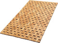 Bamboo Bath Mat - Foldable, 34x18-Inch Wood Bathmat for Bathroom Sauna Spa Door Kitchen Floor and Countertops - Modern Farmhouse Decor Accessory