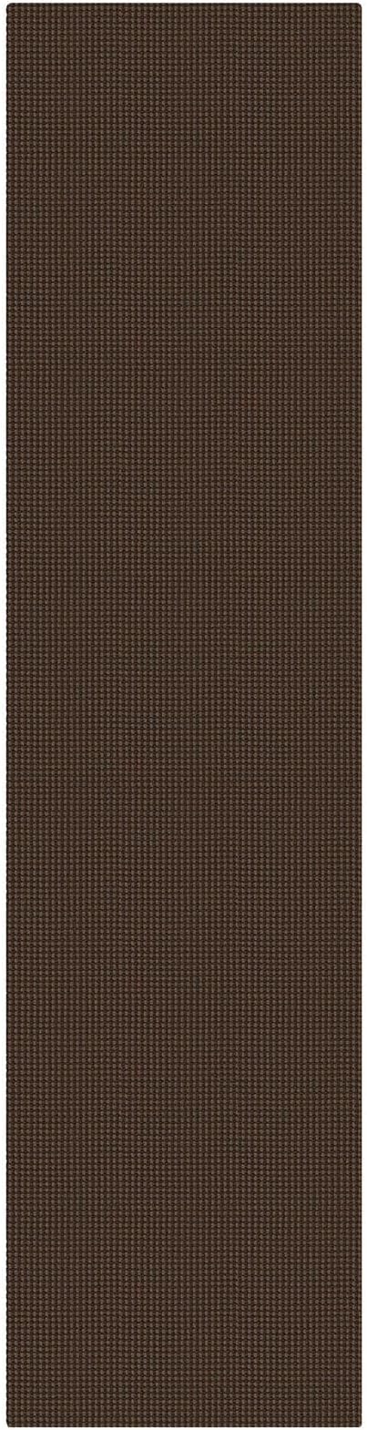 KOZYFLY Cotton Runners for Hallway 2x8, Washable Runner Rug, Woven Non Slip Kitchen Runner, Braided Entryway Rug, Floor Carpet for Foyer, Bedroom, Hall, Brown/Dark Brown