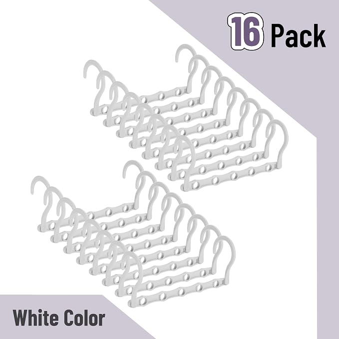 Mr. Pen- Space Saving Hangers, 16 pcs, 360° Rotating Hooks, Magic Cascading Hanger Organizer with 5 Enclosed Slots, Closet Organizers and Storage for Clothes, College Dorm Room Essentials