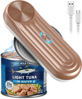 Electric Can Opener, One Touch Automatic Can Opener for Seniors, Rechargeable Cordless Can Openers, Auto‑Stop Smooth Edge Lid Cutter, Fits All Can Sizes, Food Safe Kitchen Gadget for Arthritis