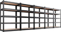 5-Pack Garage Shelving for Large Storage & Whole Home Organization, 78" H x 46" W x 20" D 5-Tier Adjustable Metal Storage Rack for Tools, Storage Bins, Bulk Items, Garage, Pantry & Workshop