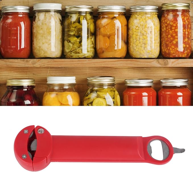 Yinhing Screwer Stainl Stainless Steel Bottle Opener 3 in Multifunctional Retractable Screw Opener Ergonomic Non Slip Design for Easy Opening Beige (Red)