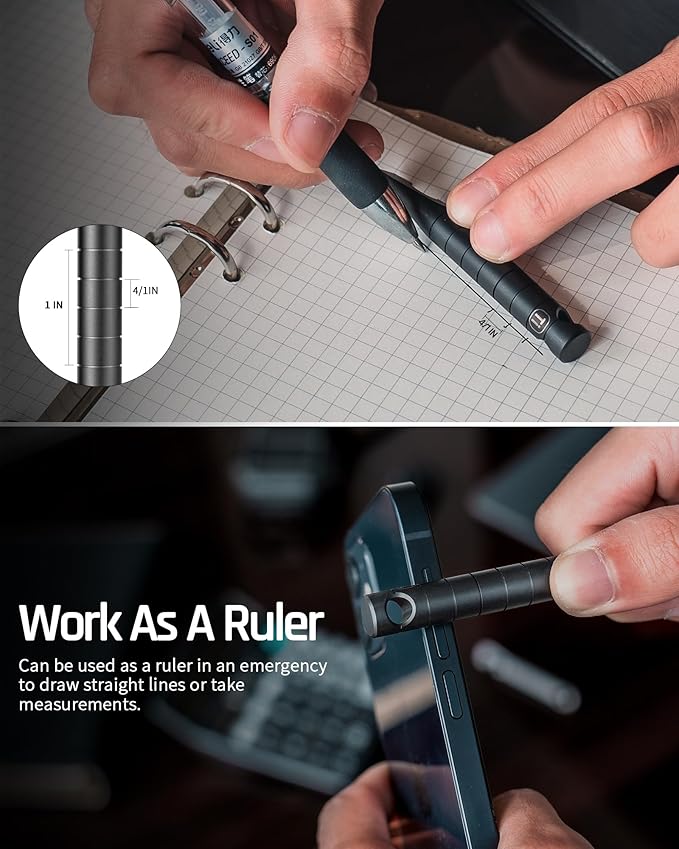 TISUR Keychain Pry Bar, Titanium Mini EDC Prybar Multitool with Bottle Opener, Pocket Small Keychain Tools for Every Day Carry(Black-Mini)