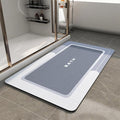 MontVoo Bath Mat-Bath Mat Rug Non Slip Super Absorbent Stain Resistant Quick Dry Thin Bathroom Rug-Bath Mats for Bathroom Floor Bathtub Vanity-Bathmat Bath Rug Easy Care-24"x35" Blue
