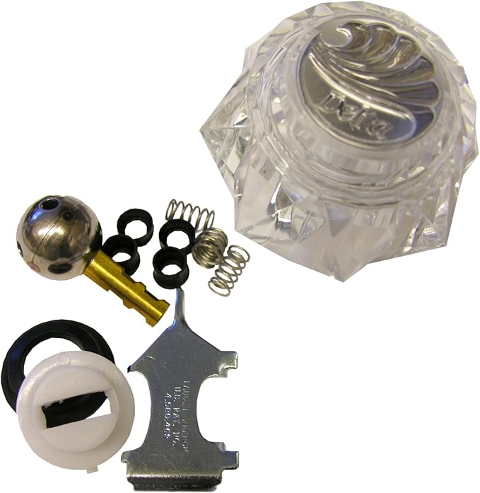 LASCO 01-9341 Delta Acrylic Single Handle Trim Set