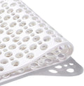 Nonslip Bath Tub Shower Mat with Suction Cups, Extra Soft TPE Bath Mat for Kids, Bathtub Bathroom Mats, Machine Washable, Smooth/Non-Textured Tubs Only, 35L x 16W Inch(White)
