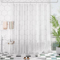 AmazerBath Plastic Shower Curtain Clear 72x74 Inches, Clear Shower Curtain Heavy Duty 8G Premium PEVA, Weighted Shower Curtains for Bathroom Accessories with 3 Big Stones and 12 Rustproof Grommets