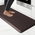 Kitchen Mat Cushioned Anti Fatigue for Floor, Non-Slip Waterproof Comfort Rug for Kitchen Sink, Standing Desk & Laundry, 17.3"x39", Chocolate