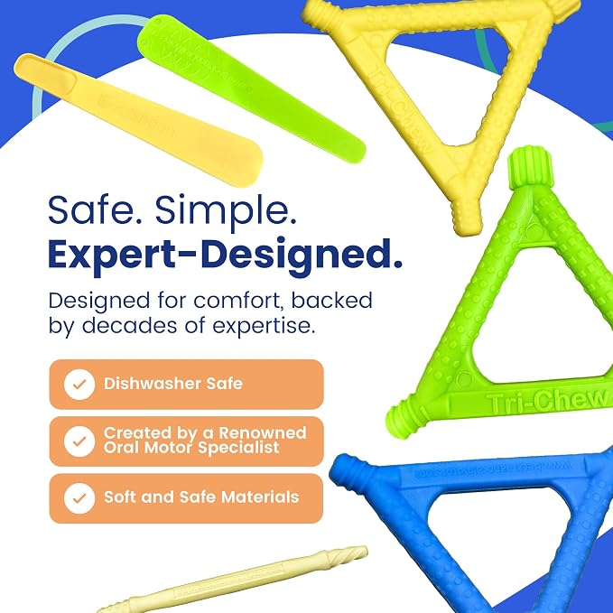 E-Z Spoon Soft – Oral Motor Spoon for Toddlers & Special Needs, Soft-Flex Tool for Sensitive Use, Anti-Gag, Shallow Bowl, Textured Grip for Control, Yellow