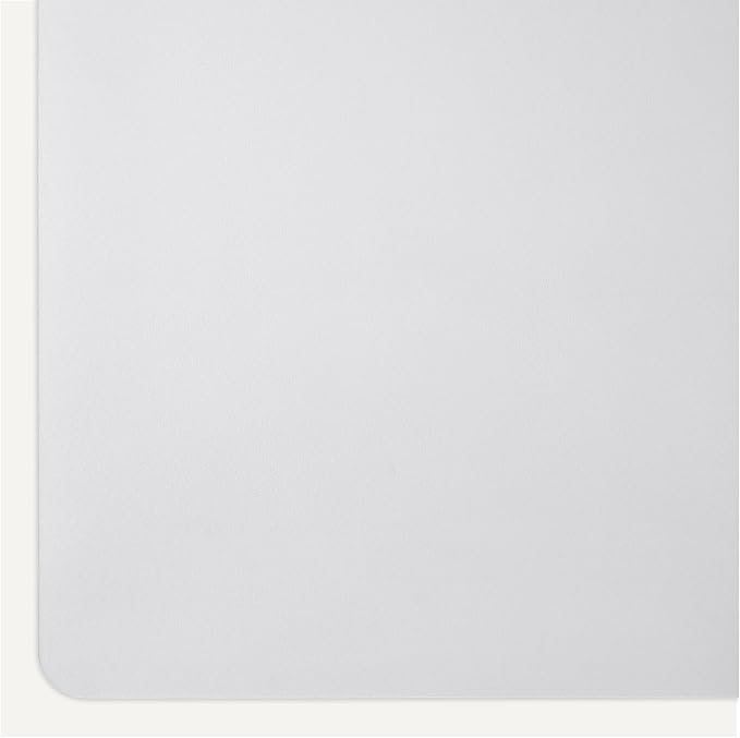 Amazon Basics Office Chair Mat for Hard Floors, Clear, Smooth Surface, Protects Hard Floors, 46" x 60"