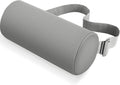 Lumbar Roll Support Pillow for Office Chair, Car, Gaming Chair, Memory Foam Back Cushion with Washable Cover for Relieving Back Pain & Improving Posture,Light Grey