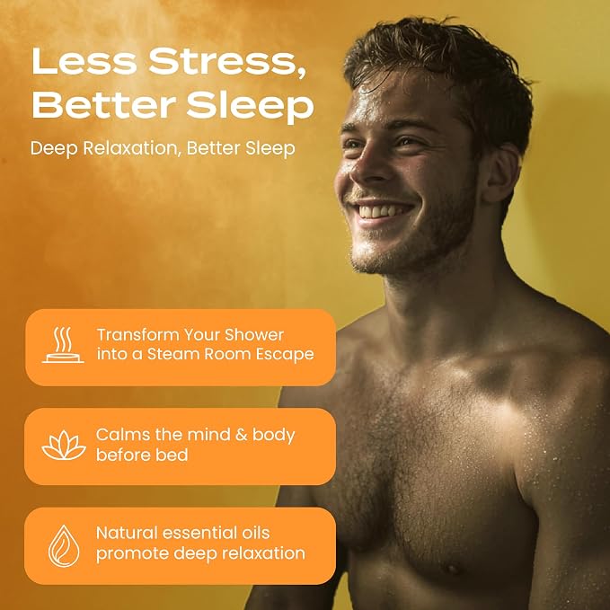 Body Restore Shower Steamers Aromatherapy 15 Pack – Fathers Day Gift for Dad, Birthday Gifts for Women & Men, Spa Stress Relief & Relaxation Self Care Gifts – Premium Citrus Essential Oil Tablets