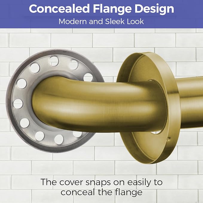 Stardrix Grab Bar Bundle for ADA Compliance, Brushed Gold Stainless Steel Grab Bar Set for Commercial and Residential Restrooms, 1.5" Diameter - 18", 36", 42" - Pack of 3