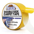 TAPEBEAR Carpet Tape Double Sided 2Inch x 30Yards, Heavy Duty Rug Gripper Anti Slip Anti Curling Floor Tape Residue-Free, Two Sided, Removable, Waterproof for Area Rugs, Mats, Strong Hold for Tile