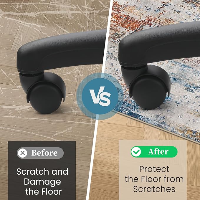 Office Chair Mat for Hardwood Floor & Tile Floor,36"X 48" Heavy Duty Desk Chair Mat for Hard Floors, Under Desk Rug for Rolling Computer Chair,Anti Slip,Low Pile Carpet Floor Protector-Abstract Multii