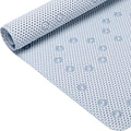 Bathtub Mat Non Slip 36” X 17” Gray Blue Shower Mat Soft Foam Bath Mats for Bathroom Tub, Bathtub Mat with Drain Holes, Suction Cups, Shower Mat Non Slip
