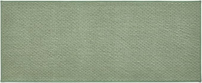 TYUU Bathroom Runner Rug, Long Bath Mat Washable Thin Quick Dry Low Pile Bathroom Runner Rugs 24 x 60 Non Slip, Sage Green 24"x60"