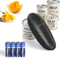 CIRCLE JOY Electric Can Opener, One-Touch Automatic Can Opening with Smooth Edges, Food Safety Handheld Battery-Operated Can Opener for Kitchen and Seniors, Black
