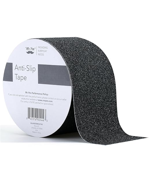 Mr. Pen- Grip Tape, 3 Inch, 23 Feet, Anti Slip, Black, Waterproof, Stair Tread