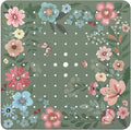 Bathtub Mat Non Slip, Bohemia Square Bath tub Mat Shower Floor Mat with Suction Cups for Adults Kids Elderly 21 X 21 Inch