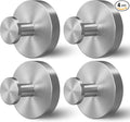 Shower Hooks for Inside Shower,Suction Cup Hooks for Glass Window,Removable Towel Hooks for Bathrooms,4 Packs(Silver)