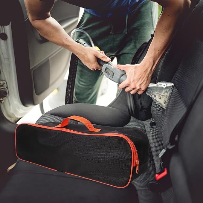Car Tools Bag Utility Organizer with Handle for Portable Vacuum Cleaner Air Pump and Hand Tools 16.53 Inch Oxford Cloth Storage Pouch for Vehicle and Home