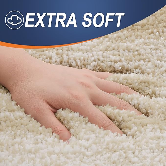OLANLY Bathroom Runner Rugs Mat 47x20, Extra Soft Absorbent Microfiber Bath Rugs, Rubber Backing, Quick Dry, Washable Long Bath Mats for Bathroom Floor, Tub and Shower, Home Decor Accessories, Tan