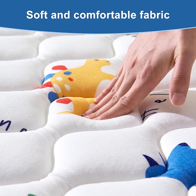Odorless Premium Foam Baby Play Mat 36" x 36", Soft Microfiber Fabric Crawling Mat for Floor- Comfortable and Hypoallergenic, Non-Slip Cushioned Floor Playpen mat for Infants,Babies,Toddlers