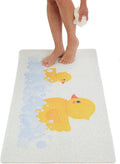 Anti Slip Shower Mat - Non Slip Shower Mats for Inside Shower - Large 47x24 Loofah Shower Floor Mat Non Slip - Bath Mat for Shower - Secure Mat Without Suction Cups (47x24 Duck)