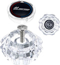 Dreyoo Shower Faucet Handle Replacement for 940-240, Compatible with Price Pfister Old Style Avante Series, Clear Acrylic Shower Knob Replacement for Single Handle Tub Faucet(Water Drop Style)