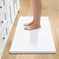 Bcoimo 30x20 Chenille Bath Mat – Non-Slip with Backing Bath Rug Ultra-Absorbent and Machine Washable Bathroom Mat Quick-Dry Design. Ideal for Bathroom Shower and Tub Areas