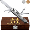 Small Pocket Knife 6 in 1 - Keychain Multitool - Compact Kids Pocket Knife with Bottle Opener, Can Opener, Corkscrew, Phillips Screwdriver - EDC Gift for Men, Women, Camping, Hiking, Travel - 5005