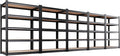 5-Pack Heavy Duty Garage Shelving for Garage, Warehouse & Workshop Organization, 71" H x 45.6" W x 17.7" D 5-Tier Adjustable Metal Storage Rack for Tools, Storage Bins & Bulk Items