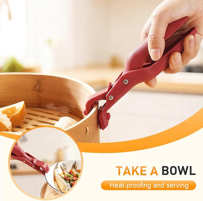 3 PCS Hot Plate Grippers, 2026 Upgraded Multi Purpose Hot Plate Gripper, Anti-Scald Bowl Dish Grippers for Kitchen