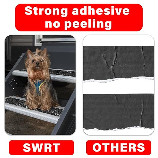SWRT Anti Slip Traction Tape, 12 Inch x 38 FT Grip Tape Waterproof for Indoor & Outdoor, Heavy Duty Non-Slip Grip Tape for Stairs, No Residue for Stairs, Tread Step, Bathroom