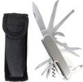 Stainless Steel Multi-tool Utility EDC Pocket Knife with Carry Pouch