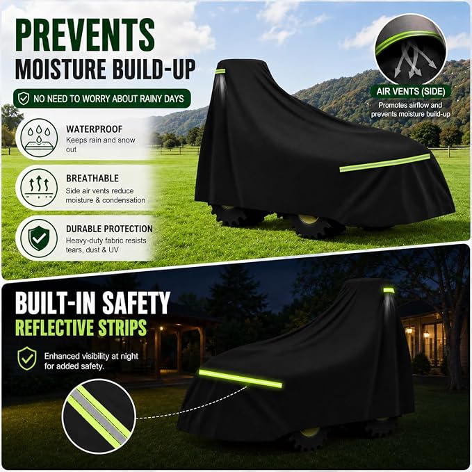 Tractor Cover for Mahindra 1635 Shuttle 2018-Present, Water-Resistant Heavy Duty Compact Utility Tractors Outdoor Storage Cover Designed for Loader Tractors