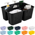 Tiawudi Portable Shower Caddy, Caddy Organizer with Handle, Plastic Shower Basket Hold Soap, Shampoo, Hair Supplies and Beauty Products, Cleaning Supplies Organizer for Home, Dorm, Shelf and Cabinet