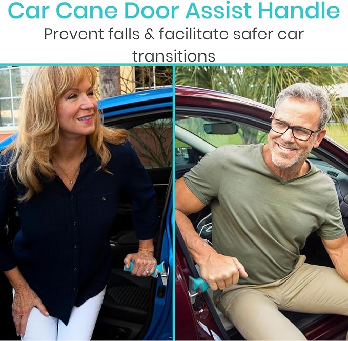 Vive Car Handle Assist for Elderly - Vehicle Support Handle - Standing Mobility Aid Tool for Elderly - Safety Door Handle Autocane (2 Pack)
