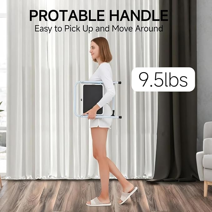SOLADDER 1-Step Ladder Folding Step Stool with Anti-Slip Sturdy and Wide Pedal Stepladder Multi-Use for Home and Kitchen Space Saving (White)