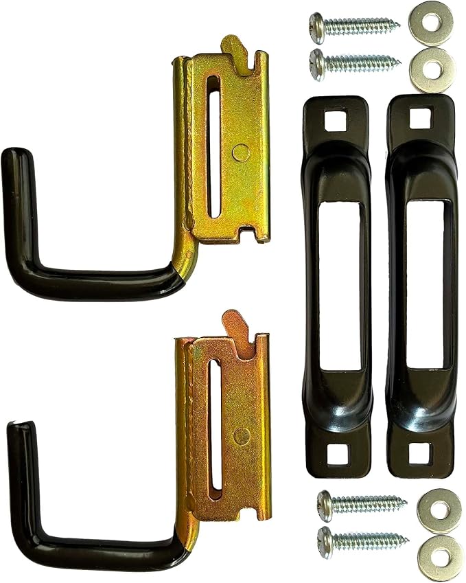 GRAB-IT Universal J Hook and E Track System to Mount Any Cargo Retriever | Used for Pick-up Truck Beds, Vans, Trailers, Garage or Shop | (Universal J-Hook and E-Track Mounting Kit)