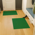 Ottomanson Mud Mat 2' x 3' - 2 Pack Entryway Rug -Non-Slip Doormat for Muddy Paws, Dirt Trapping Indoor/Outdoor Mat for High-Traffic Areas, Kitchen, Garage, Patio, Green