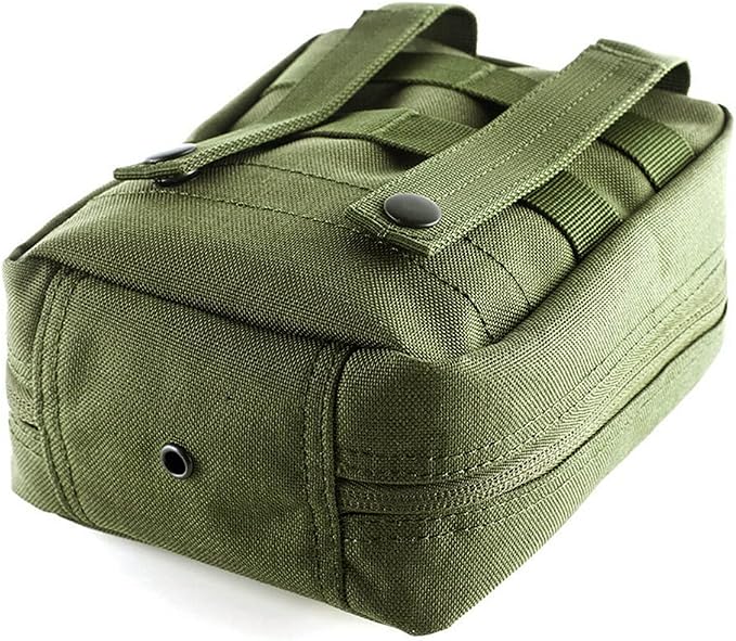 GHFY First Aid Pouch EMT IFAK Medical Pouchs, Tactical MOLLE Utility Empty Pouch (Green)