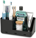 Toothbrush Holders for Bathroom Counter - Detachable Bathroom Organizer and Storage Electric Toothbrush and Toothpaste Holder, Bathroom Decor Accessories for Countertop, Shower, Sink